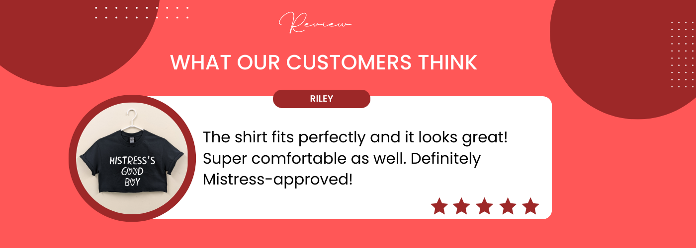 Review for Mistress BDSM Shirt - Celestial Red Shop