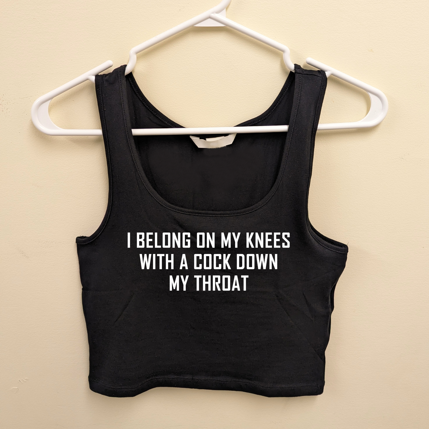 I Belong On My Knees BDSM Crop Top