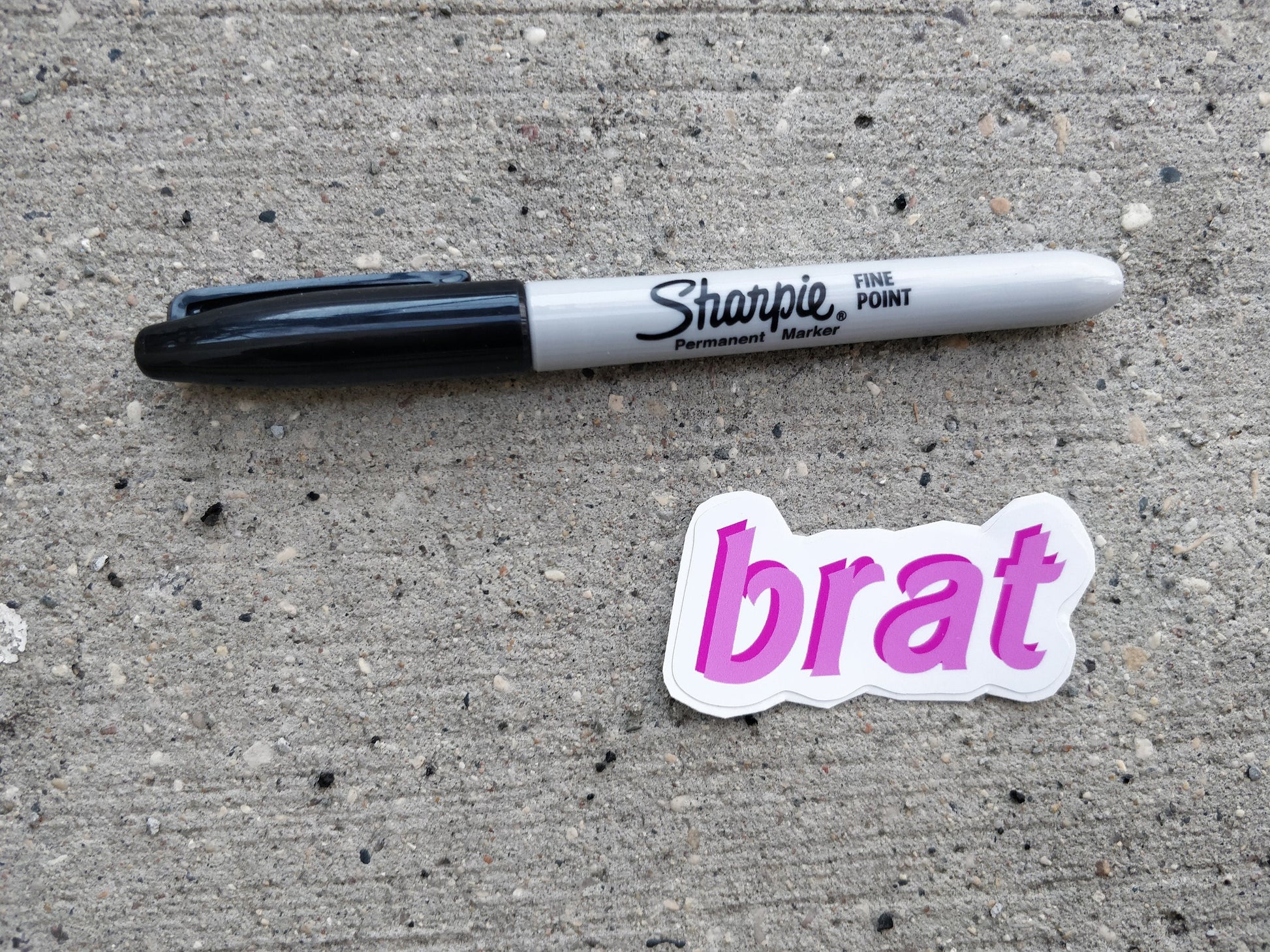 Brat Sticker Size