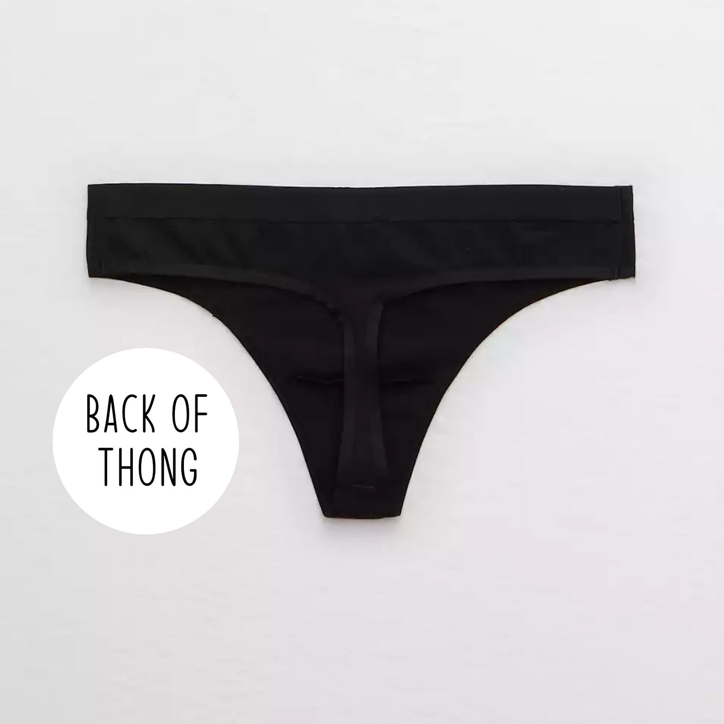 Caution: Slippery When Wet Thong