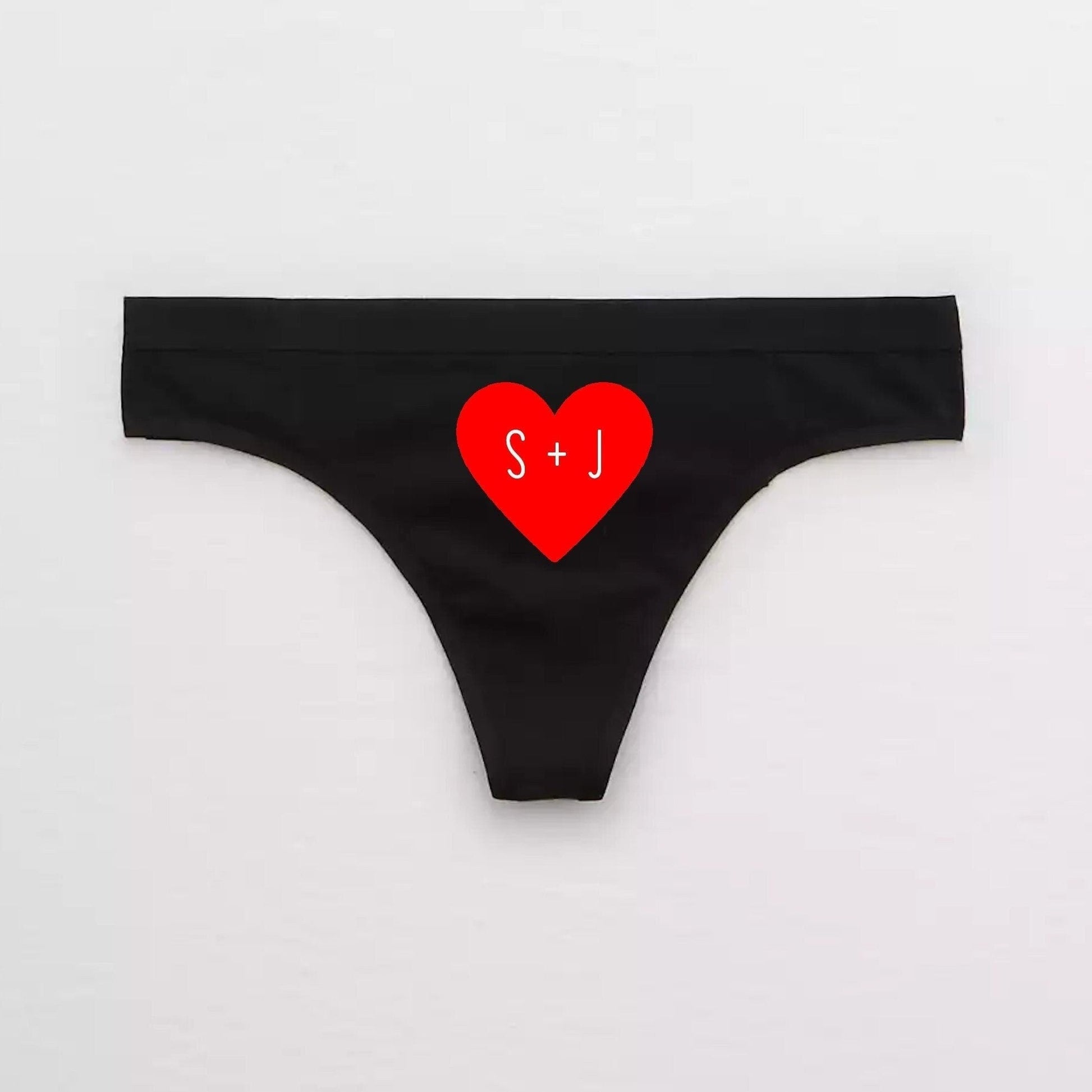 Custom Couples Initials Thong