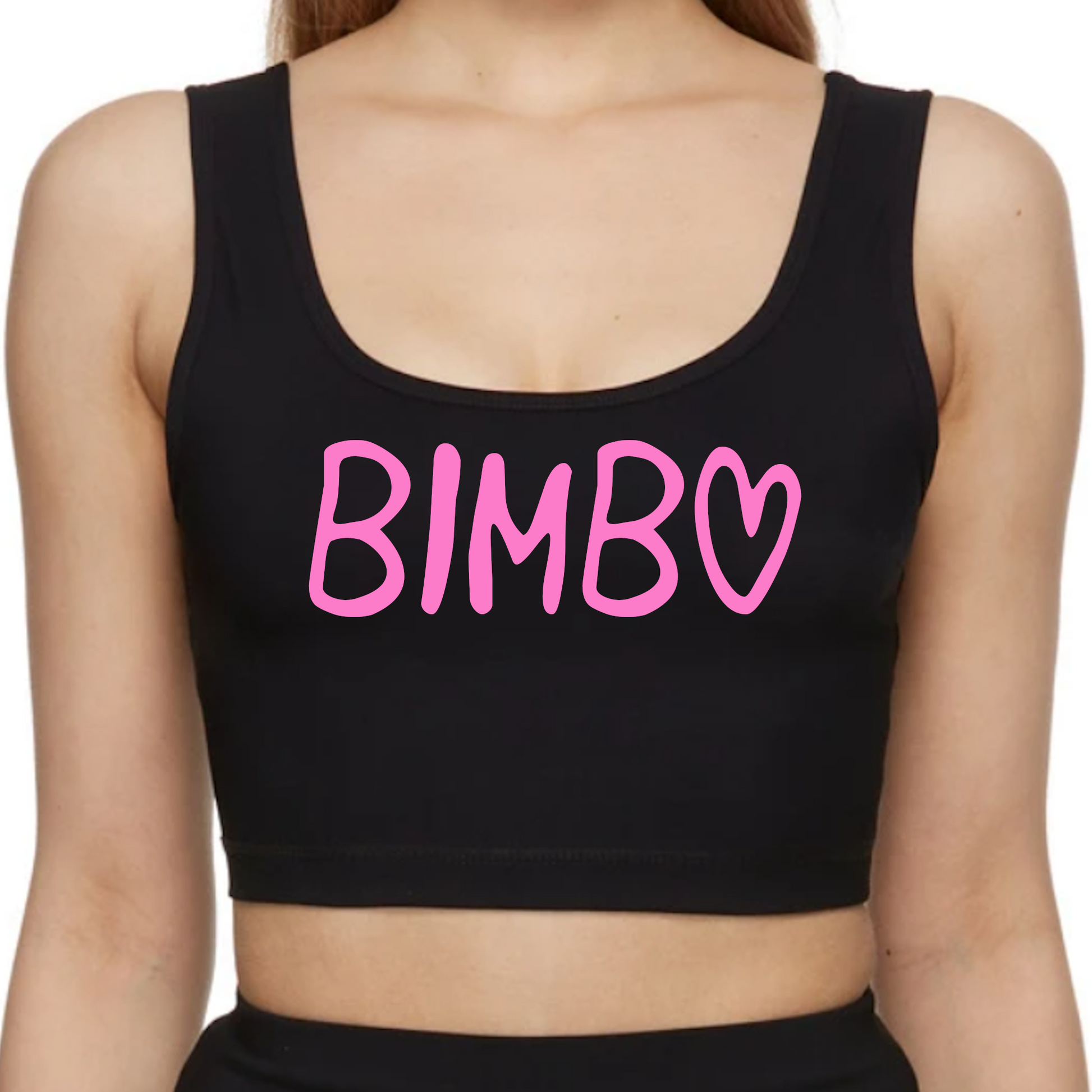 Bimbo Crop Top Slutty Whore Clothing