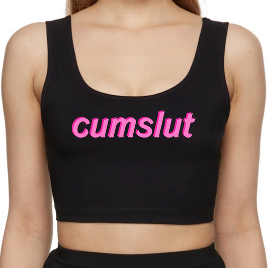 Cute Cumslut BDSM Crop Top