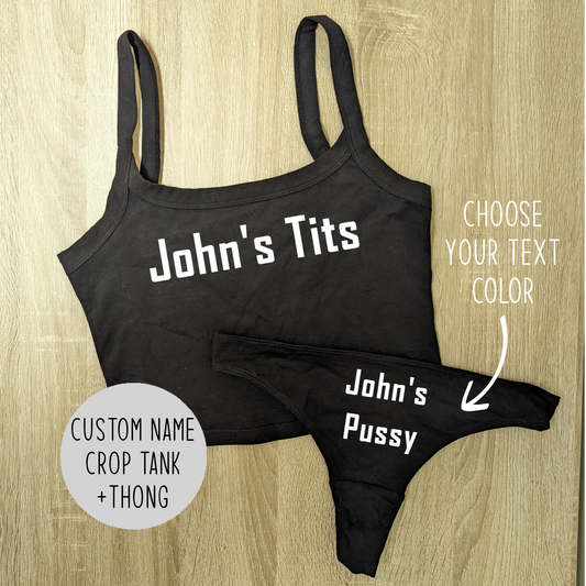 Custom Lingerie Set Master Slave Kink BDSM Matching Clothing