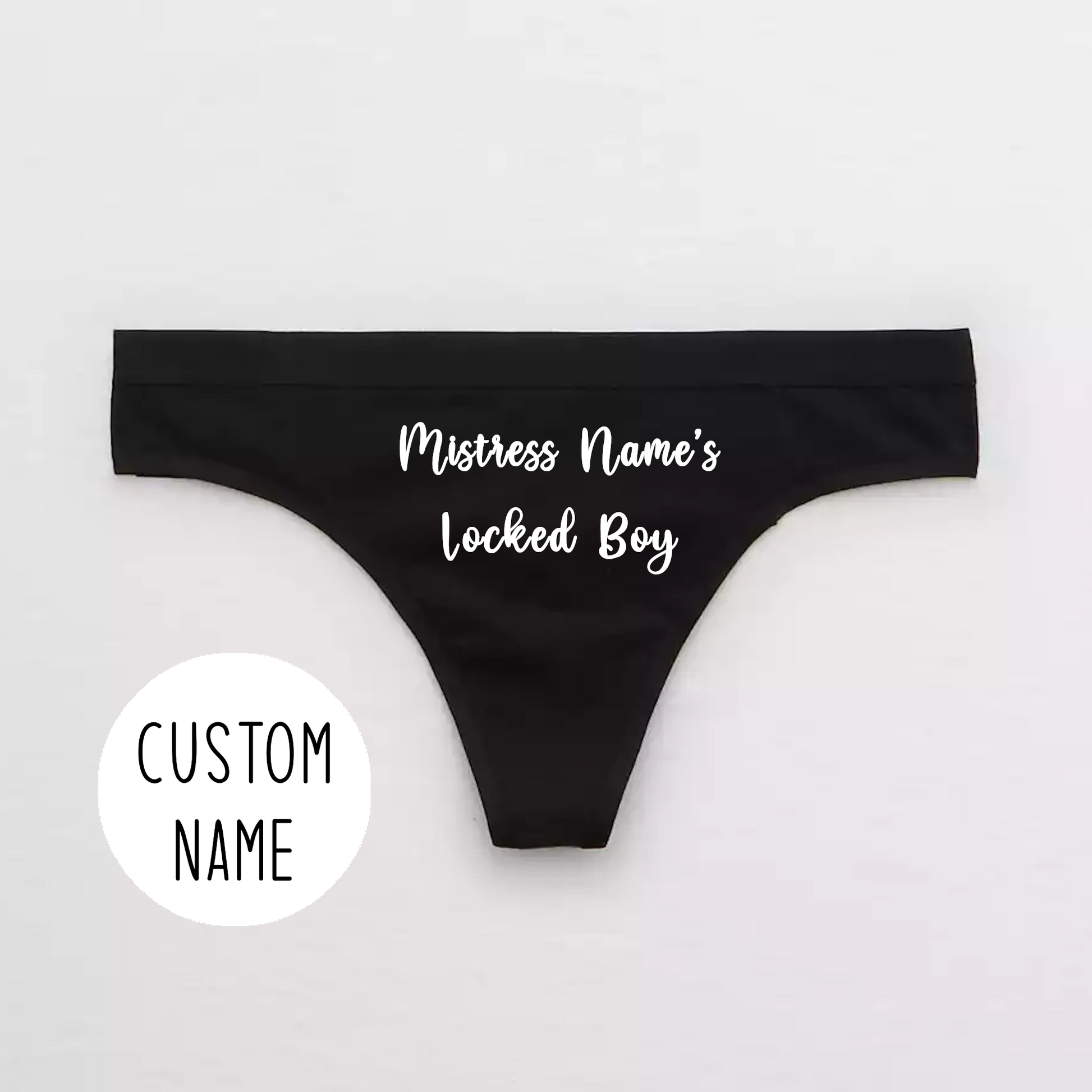 Personalized Name Mistress Panties