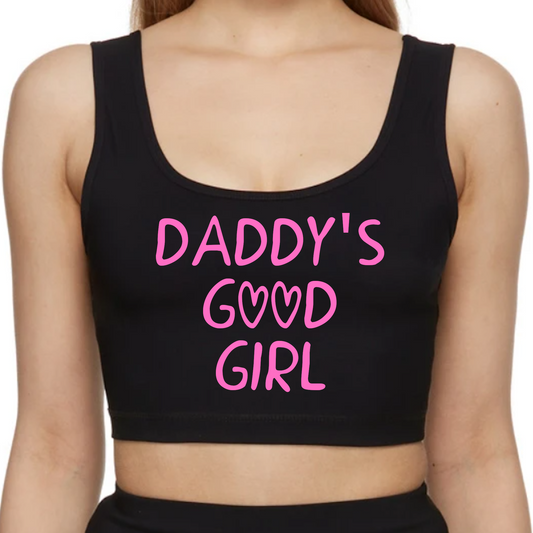 Daddys Good Girl Cute DDLG Crop Top