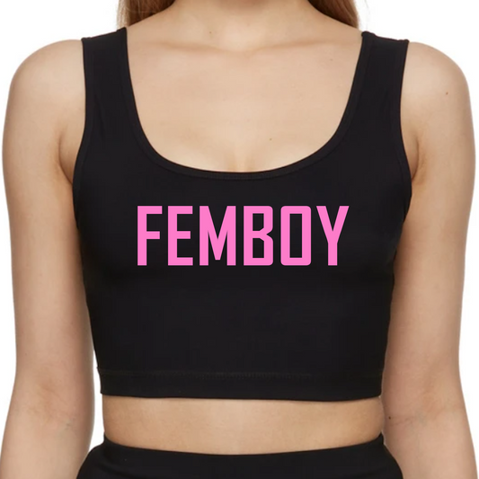 Femboy Cropped Tank Top