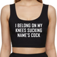 Personalized Slut Crop Top BDSM Clothing