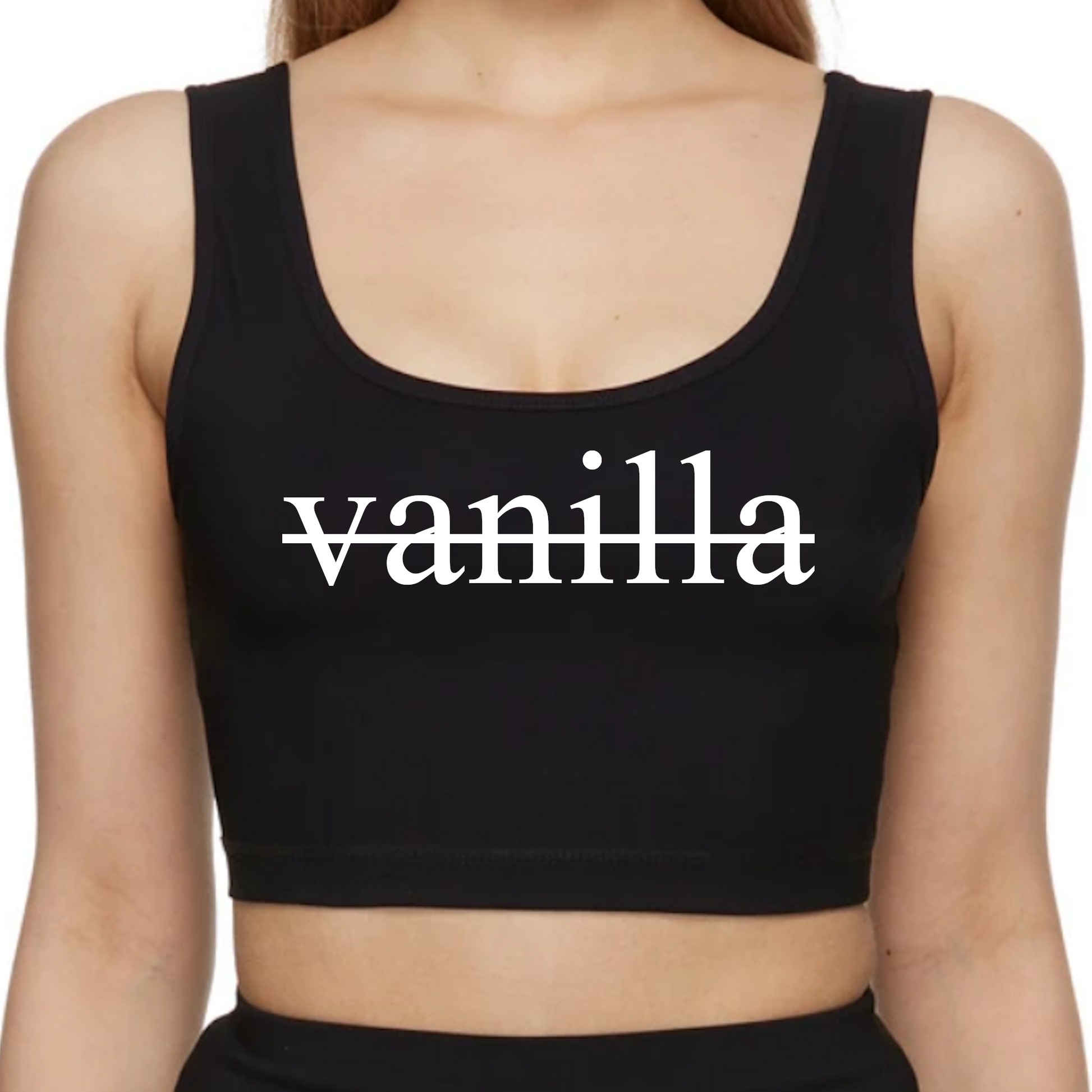 Not Vanilla BDSM Crop Top for Sluts