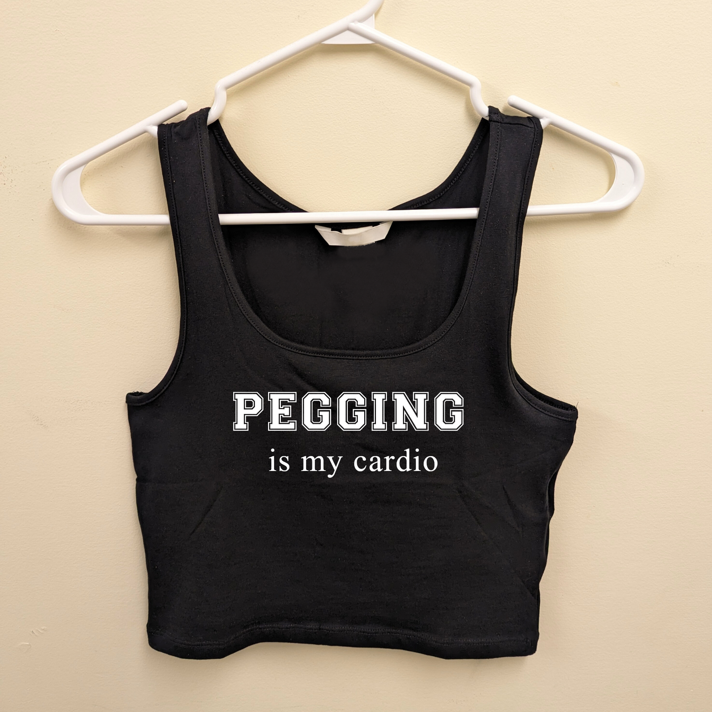 Pegging Is My Cardio Crop Top