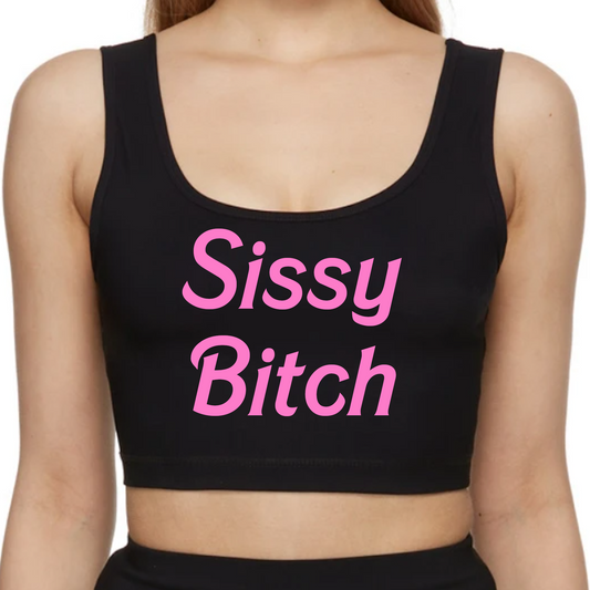 Sissy Bitch Femboy Crop Tank