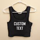 Custom Text Crop Top