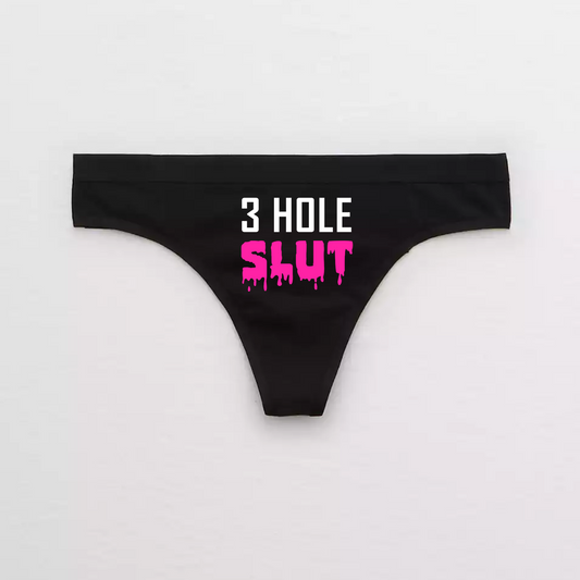3 Hole Slut BDSM Thong