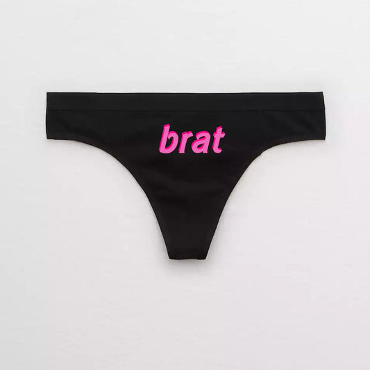 Brat Submissive Thong