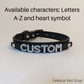 Rhinestone Letter Collar