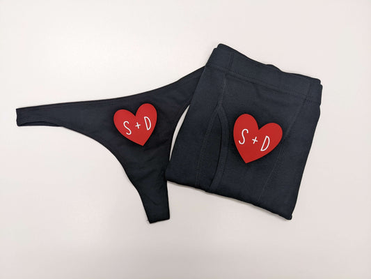 Valentine's Day Gift Matching Couples Underwear Set Property of My Wife  Husband Anniversary Unique Gift for Couple Matching Set of 2 Panties -   Canada