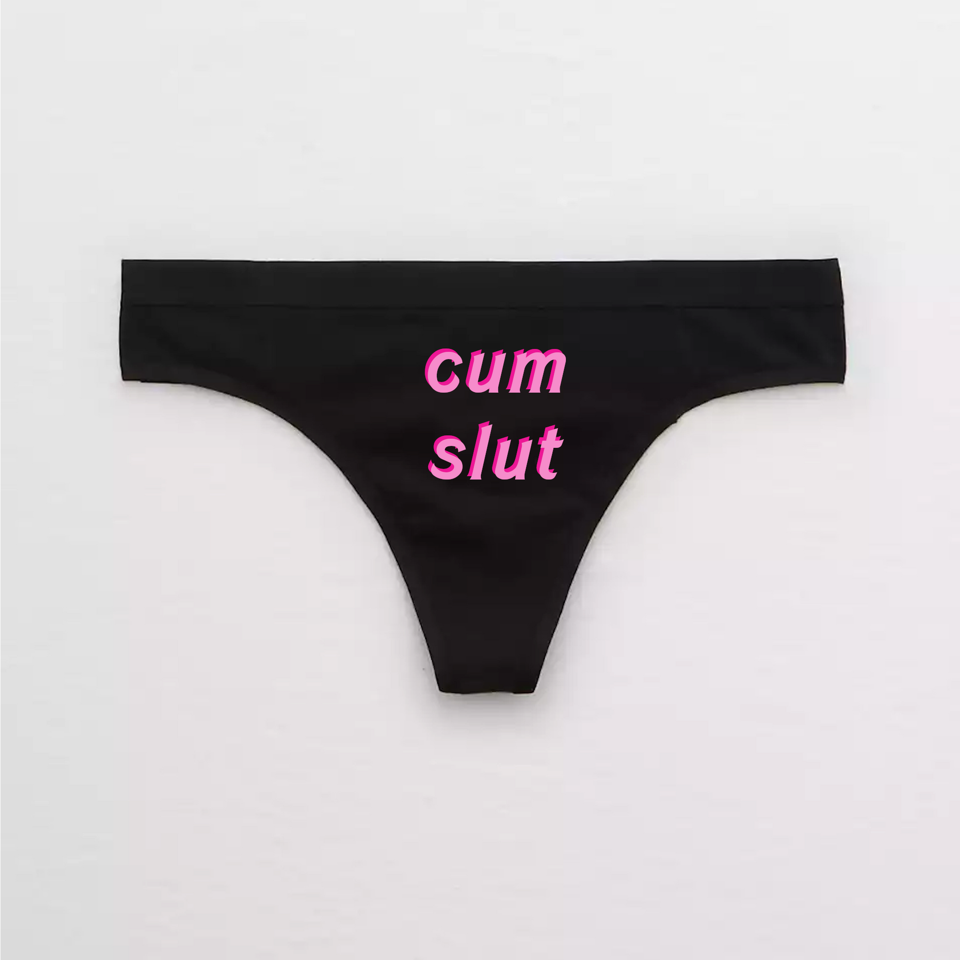 Cum Slut 2-Tone Pink Thong