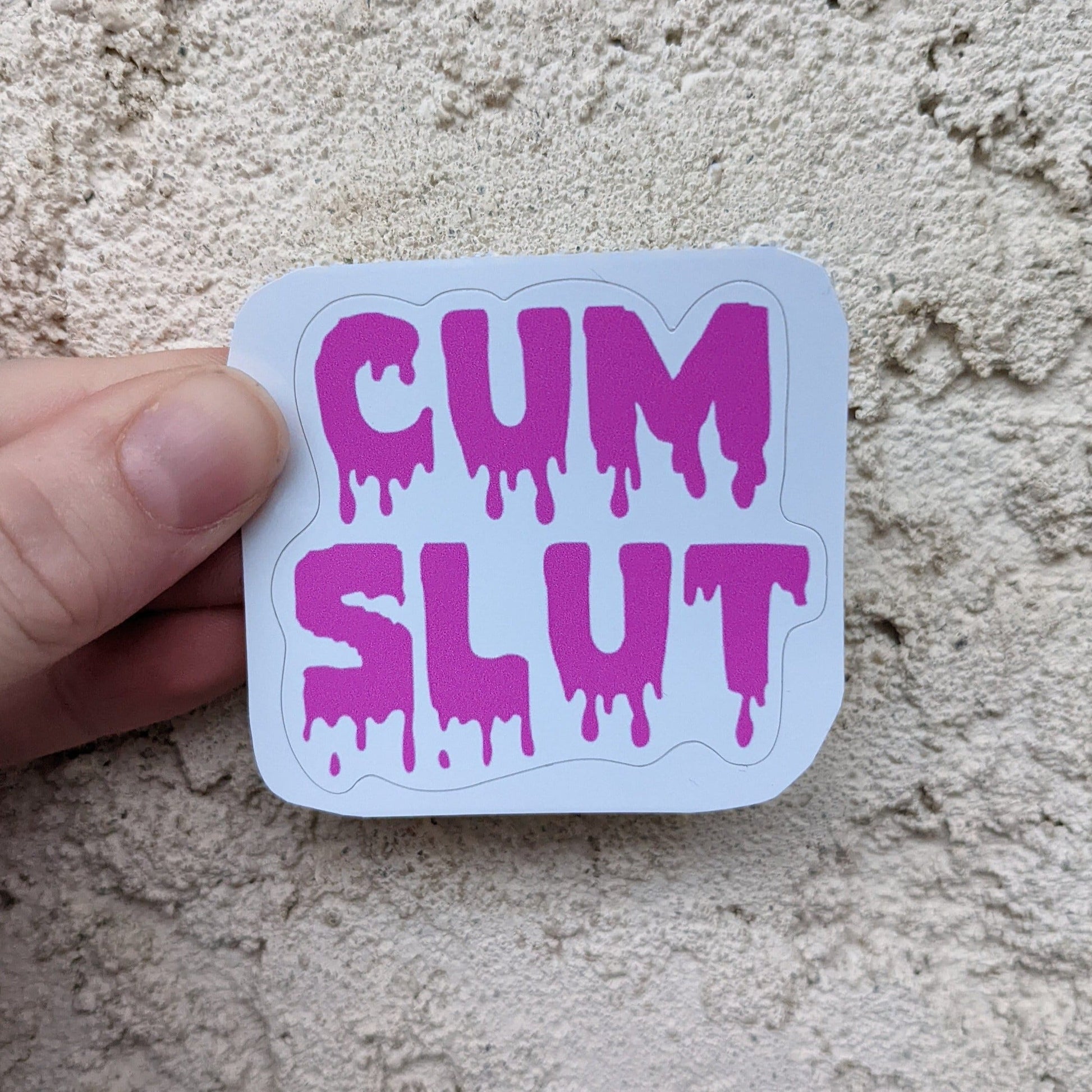 Cumslut Drip Sticker