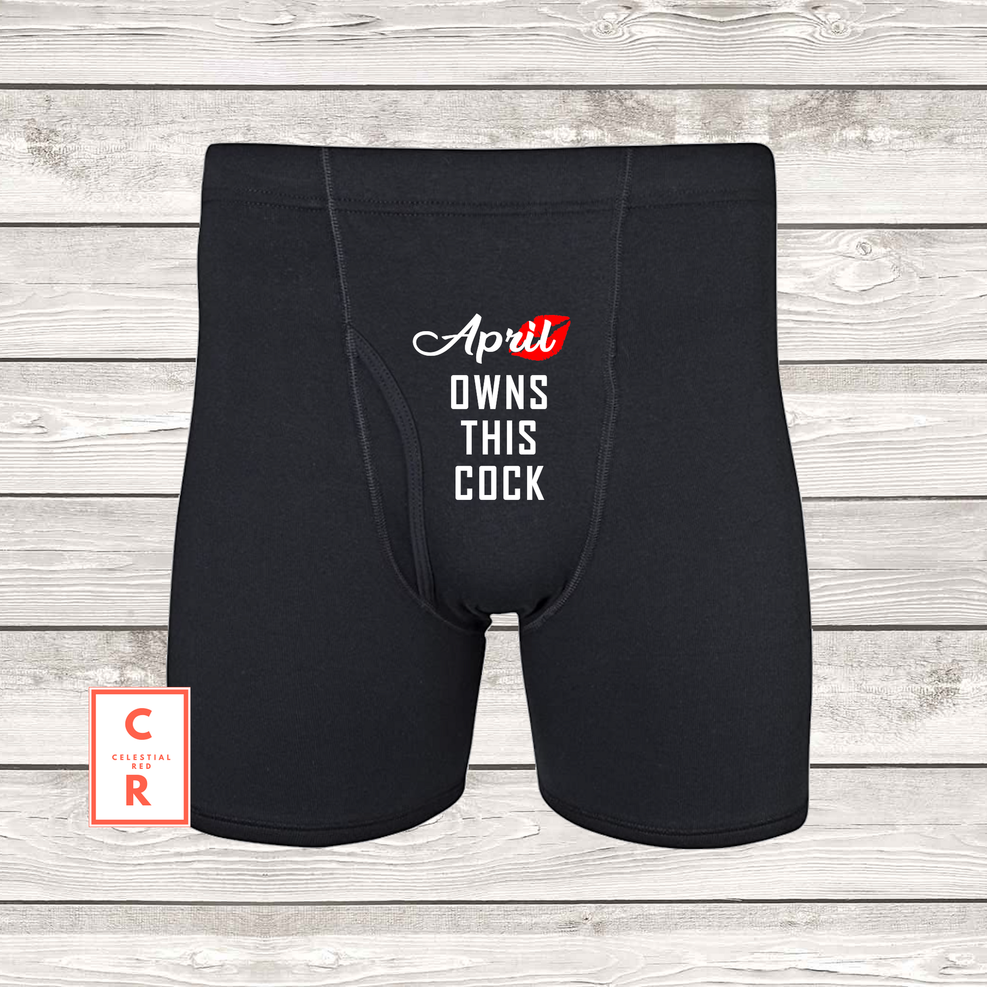 Femdom Name Owns This Cock Boxer Briefs