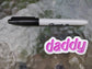 Daddy DDLG Sticker Size