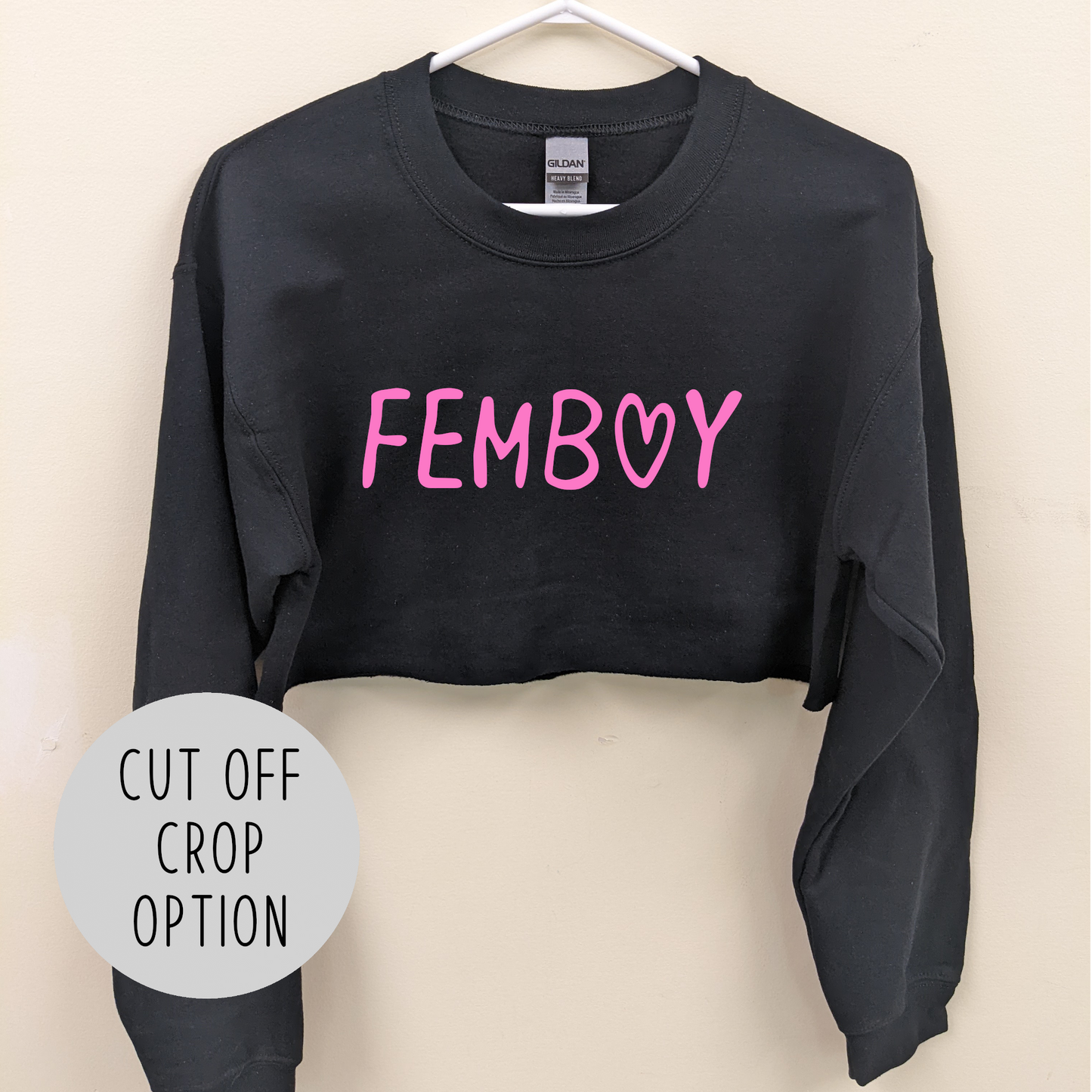 Femboy Cut Off Crop Sweater