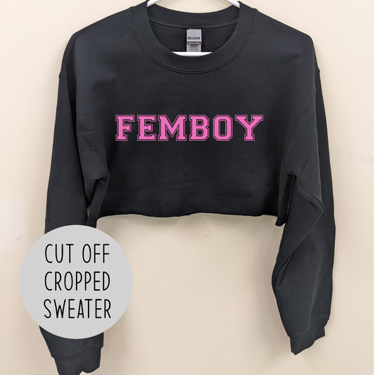 Femboy Sissy Crop Sweater