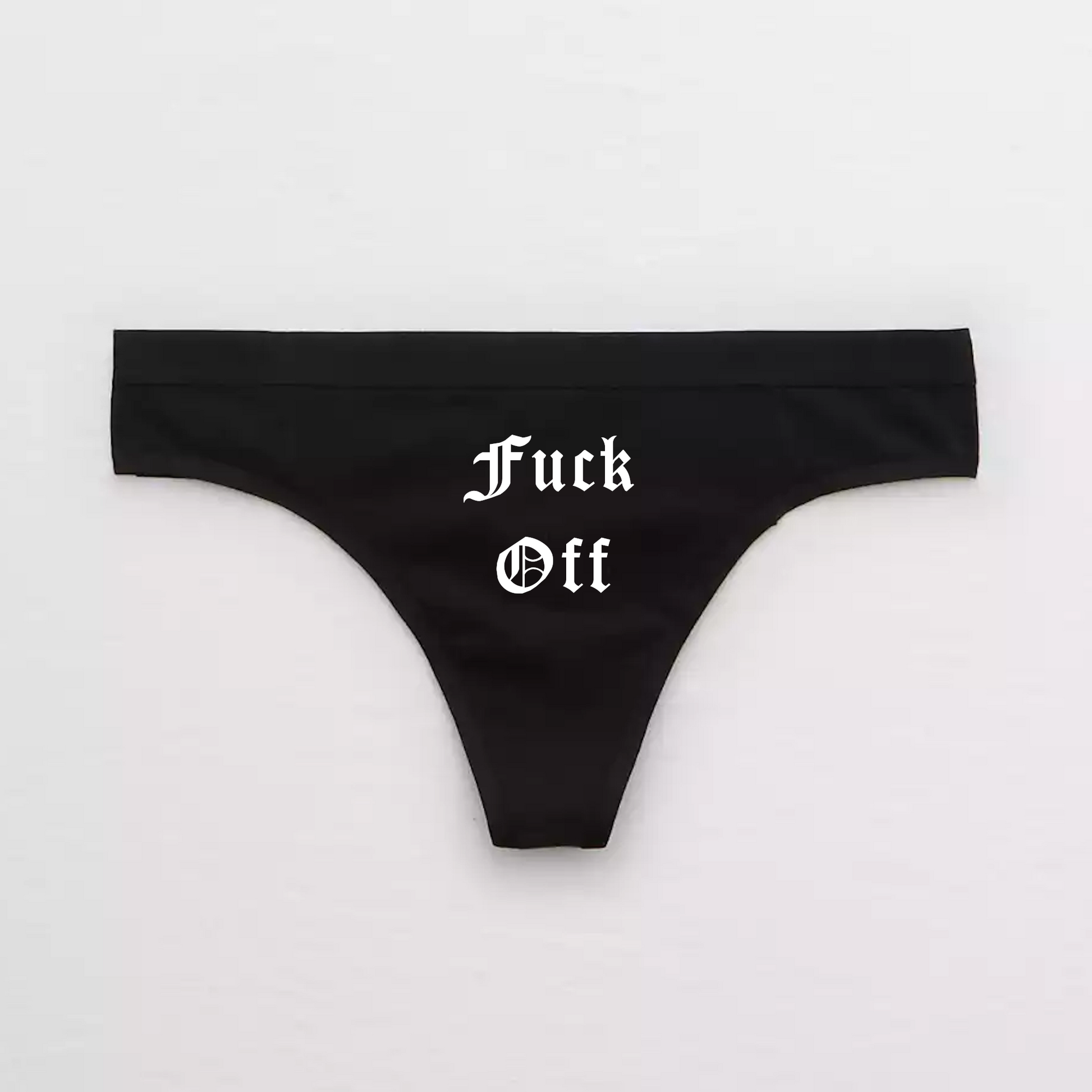 Fuck Off Goth Girl Thong