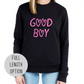 Good Boy Hearts Crop Sweater