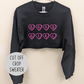 Good Girl Candy Hearts Crop Sweater