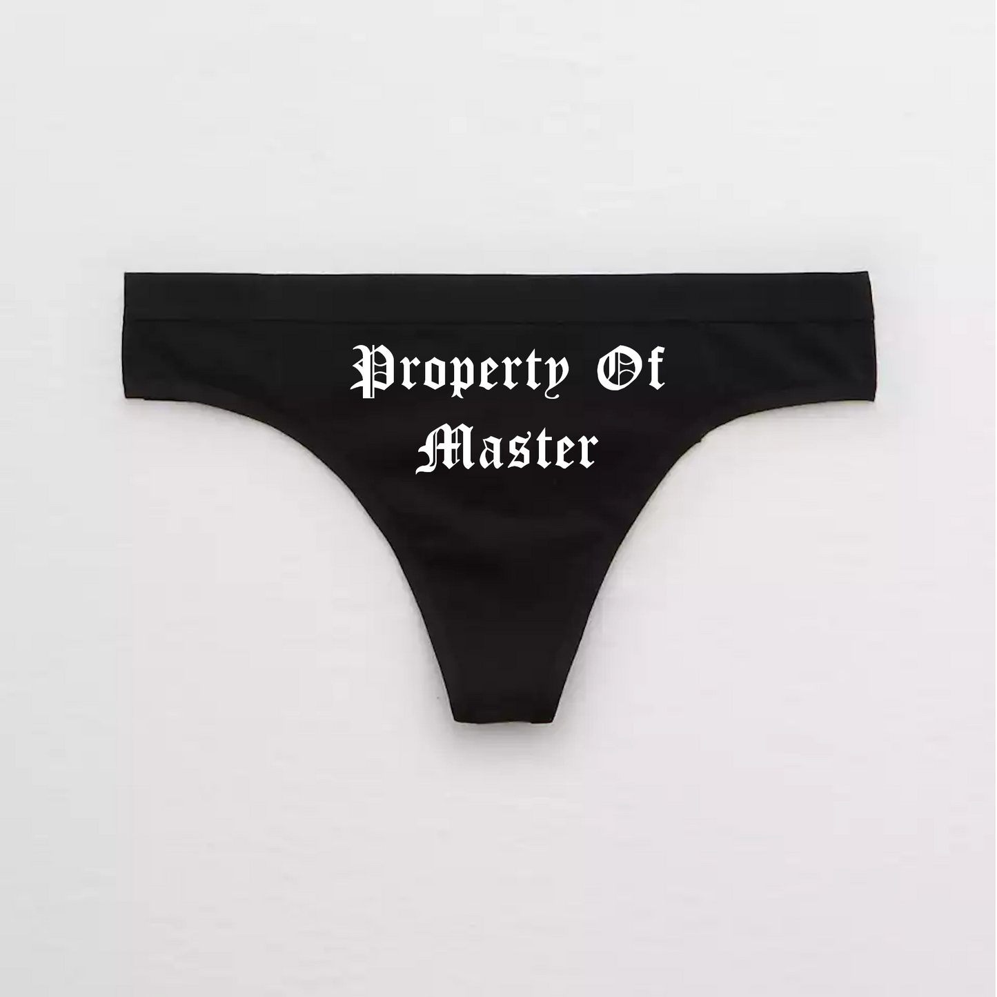 Gothic Property of Name Thong