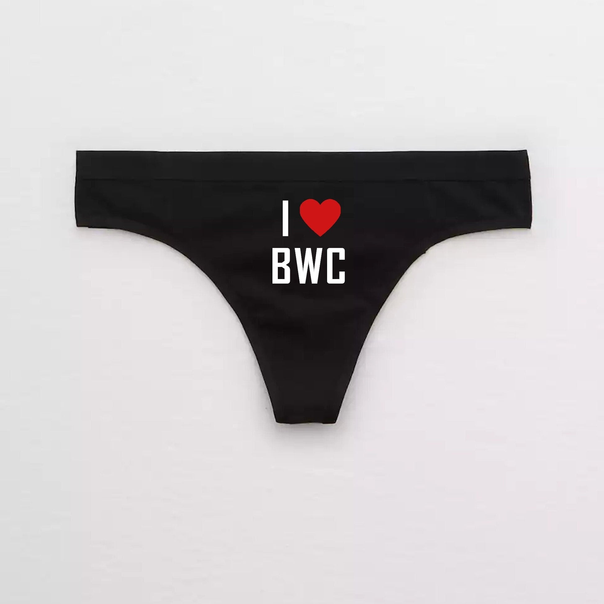 I Love BWC Big White Cock Thong