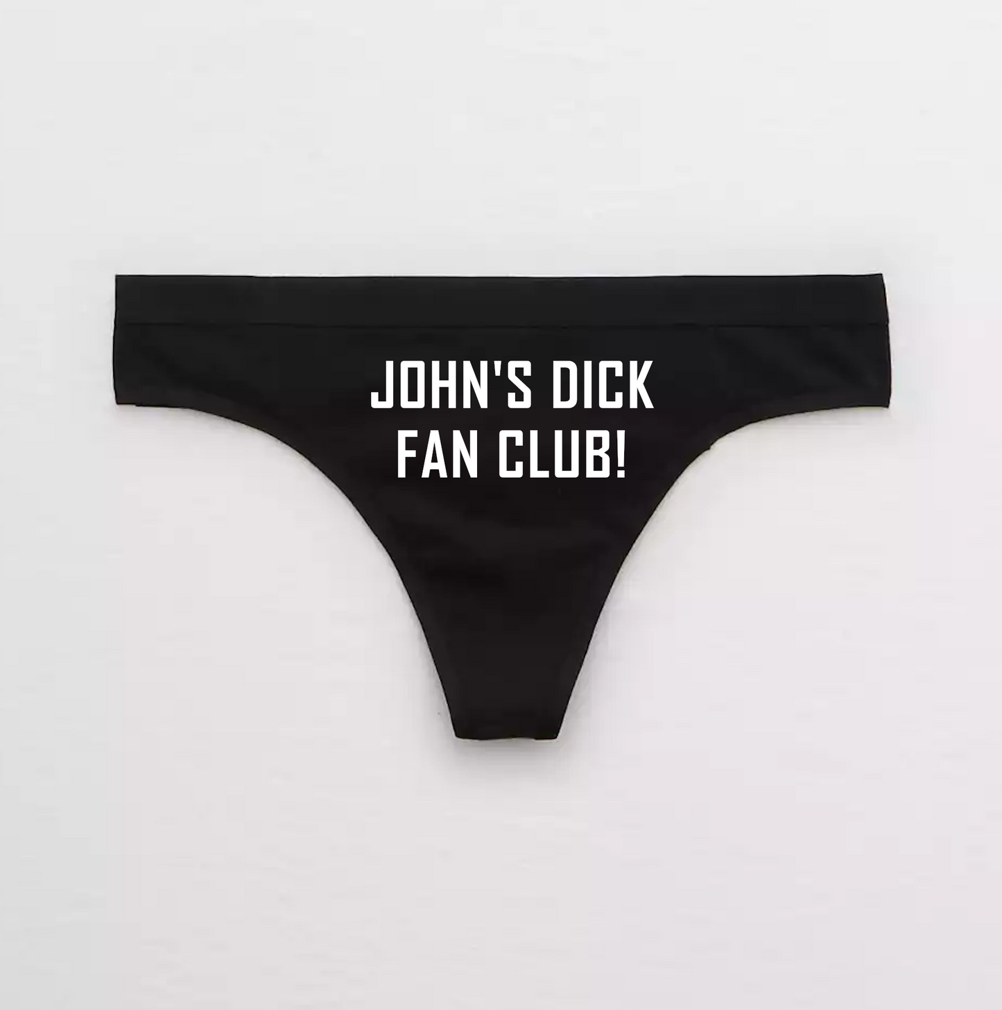 Names Dick Fan Club Gag Gift Panties