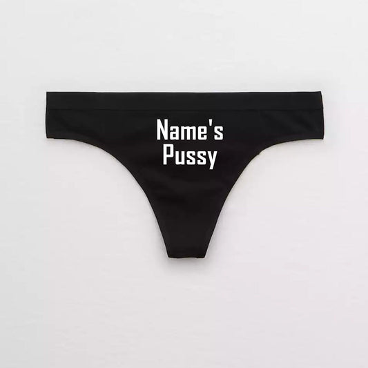 Personalized Panties - Names Pussy