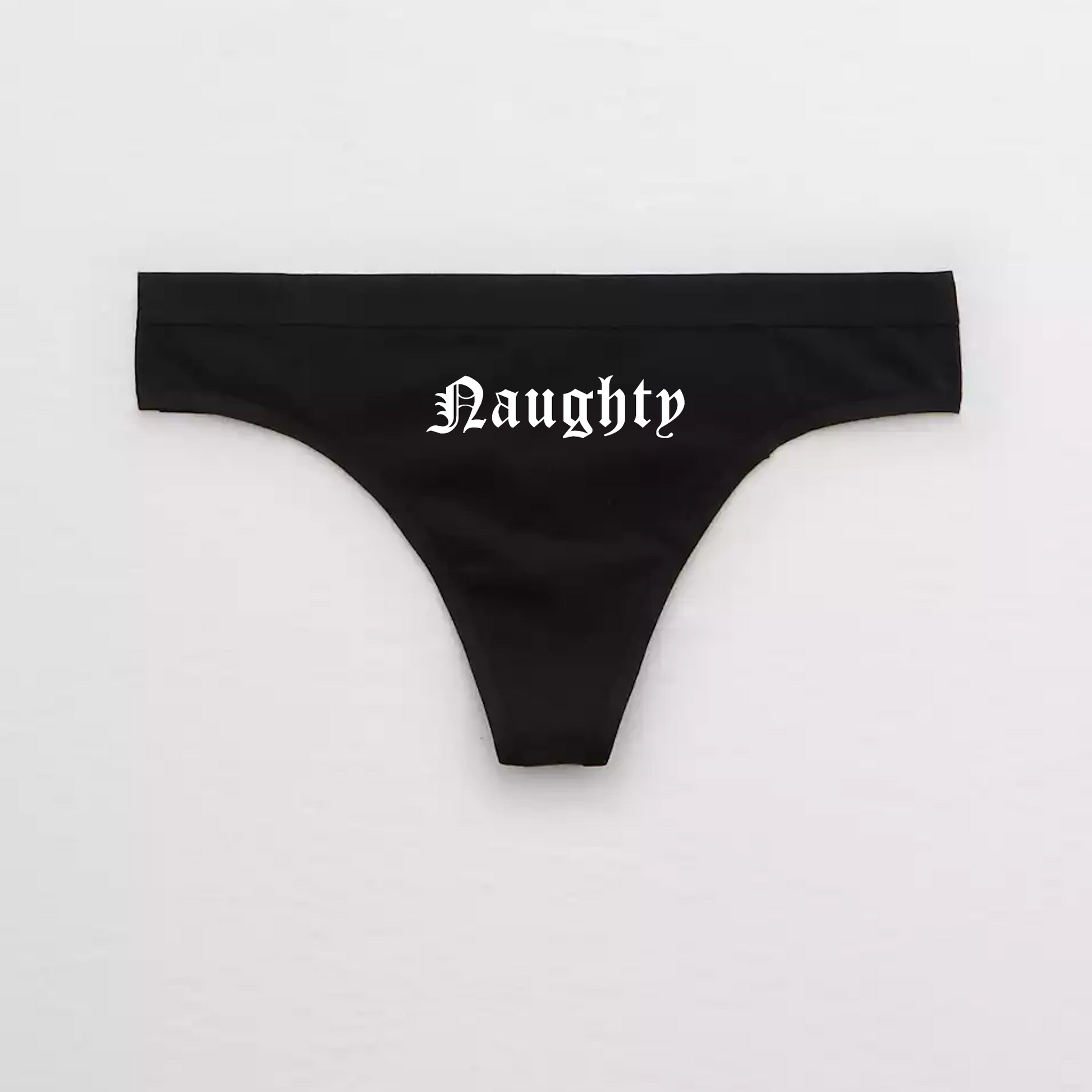 Goth Naughty Thong