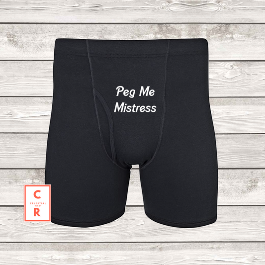 Peg Me Mistress Sissy Boxers