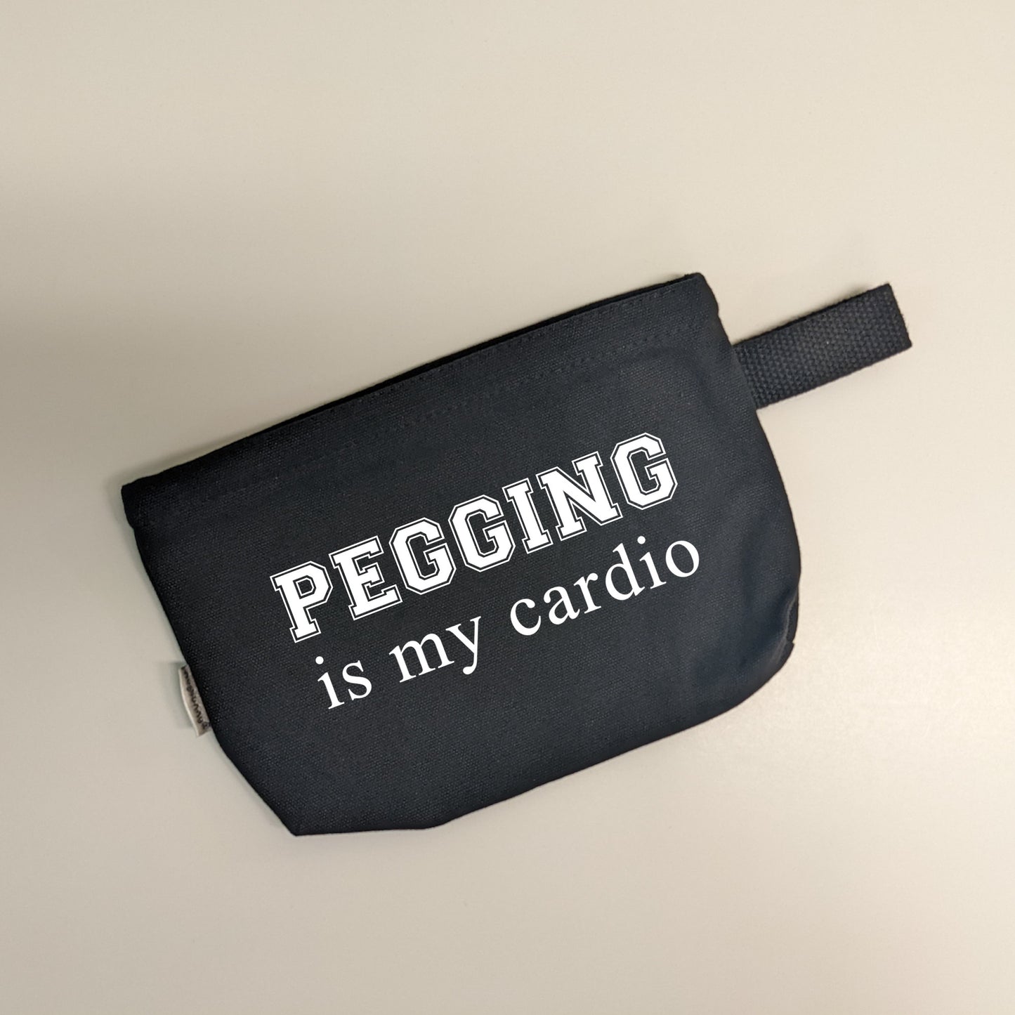 Pegging Is My Cardio Zipper Bag