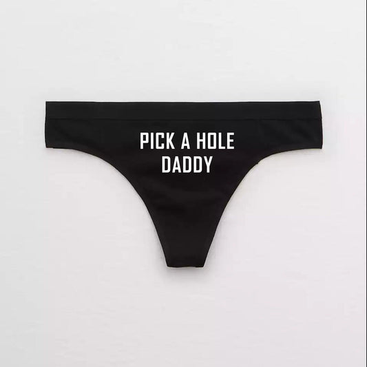 Pick a Hole Daddy DDLG Thong