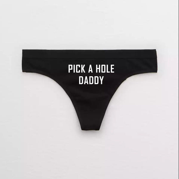 Pick A Hole Daddy Ddlg Thong – Celestial Red Shop