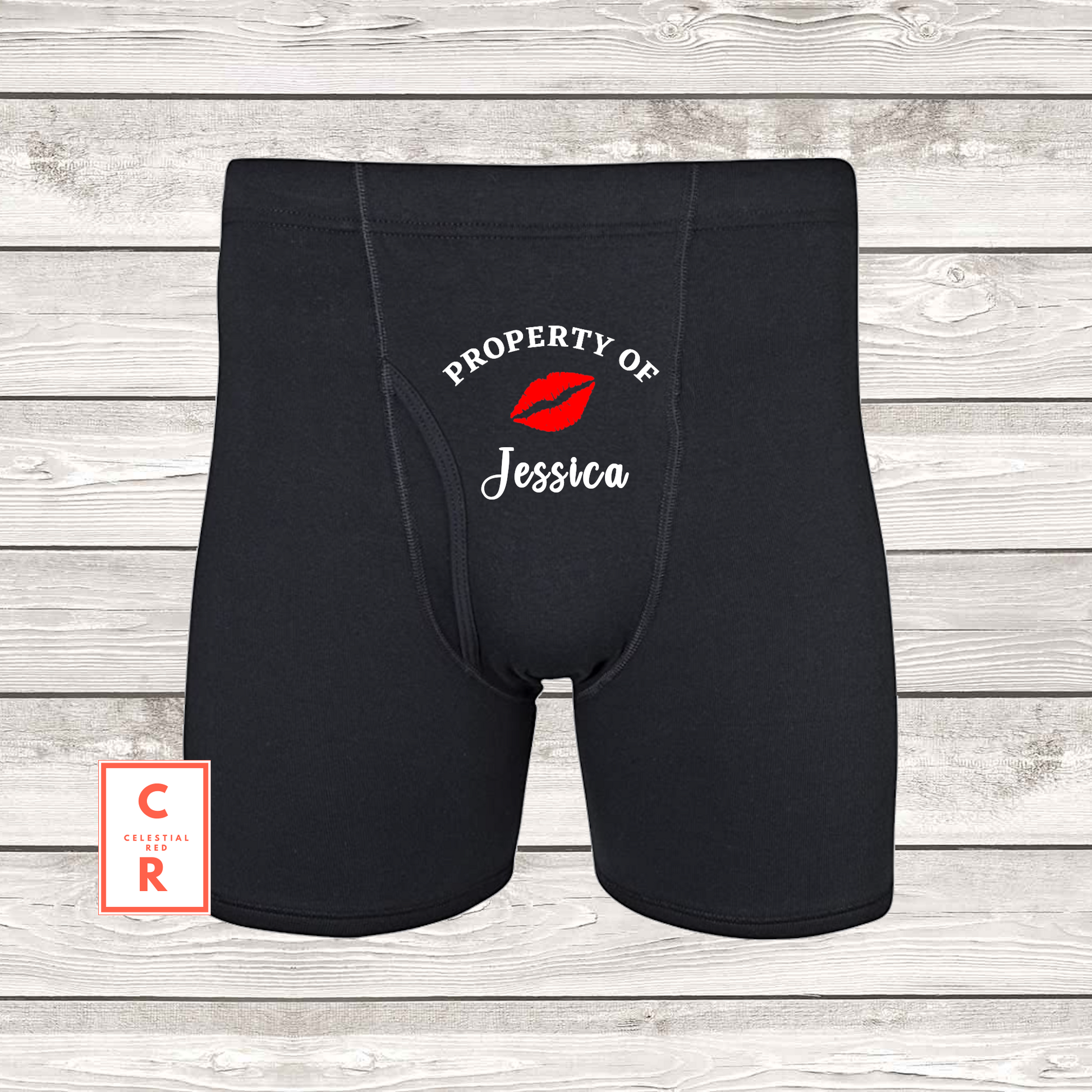  Custom Valentine Boxer Briefs with Photo and Name