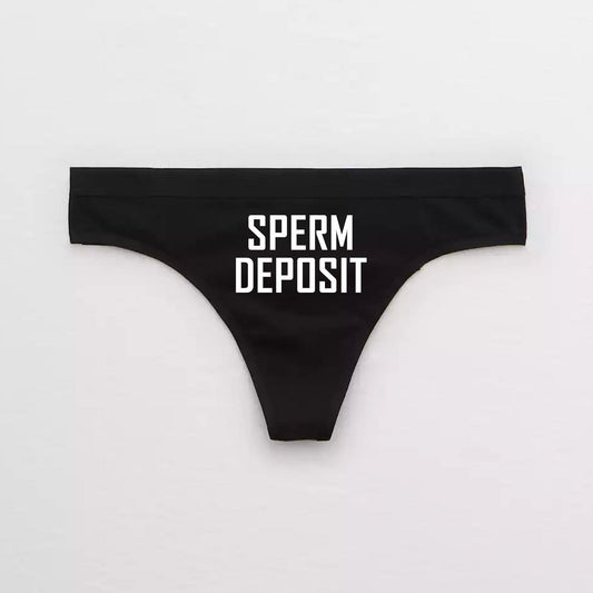 Sperm Deposit Cumslut Thong