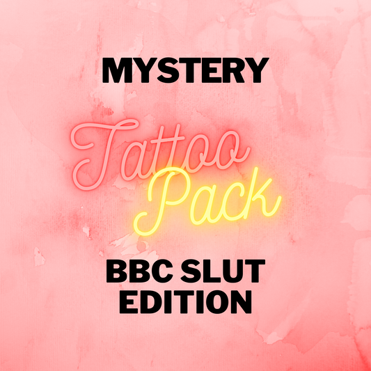 BBC Slut Temporary Tattoo Pack