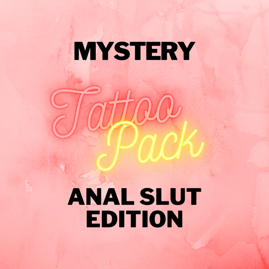 Anal Slut Temporary Tattoo Pack